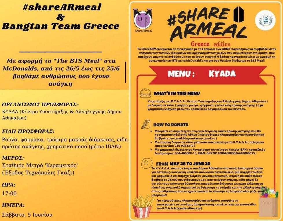 Πληροφορίες για το #ShareARMeal